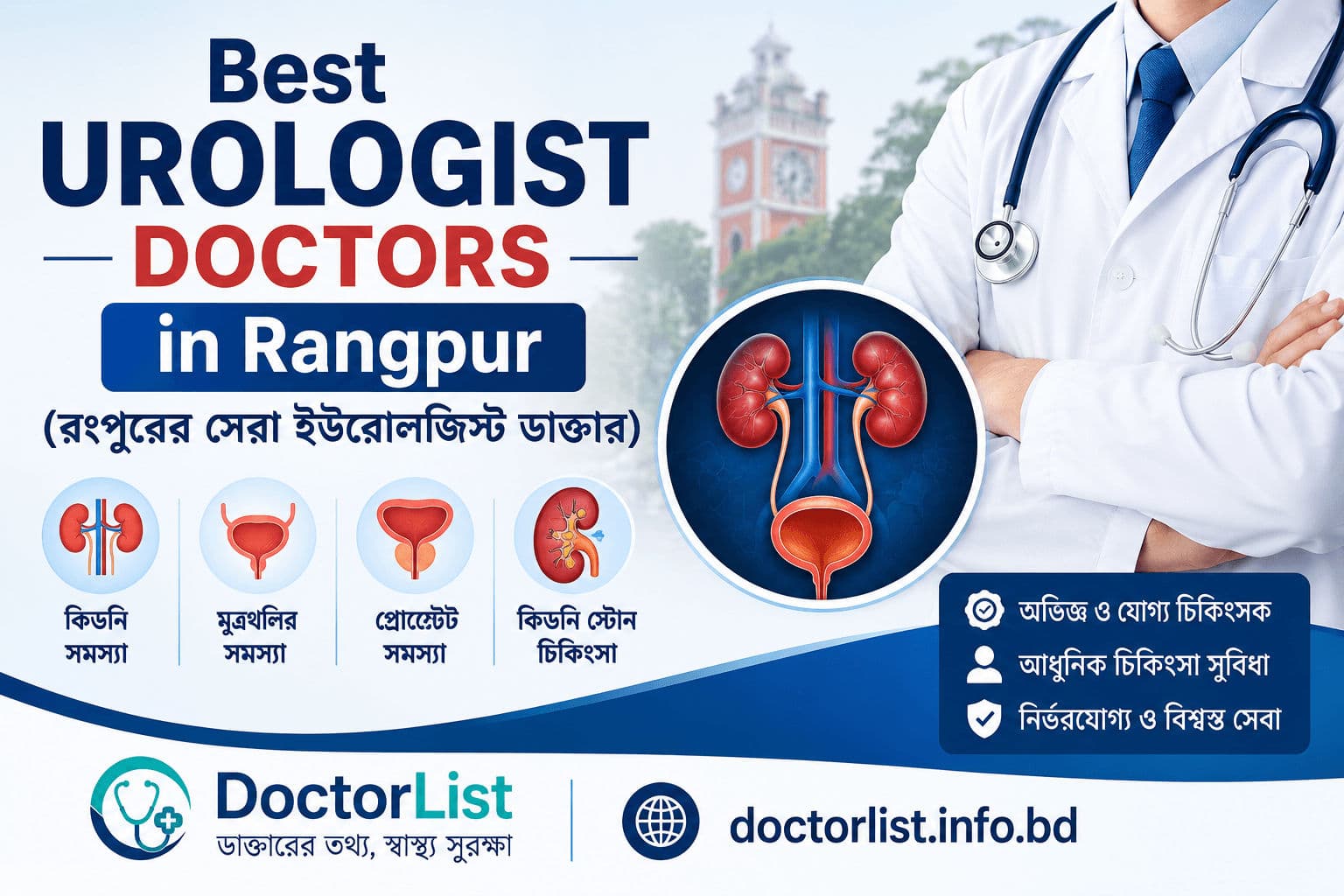 Best Urologist Doctors in Rangpur (রংপুরের সেরা ইউরোলজিস্ট ডাক্তার)