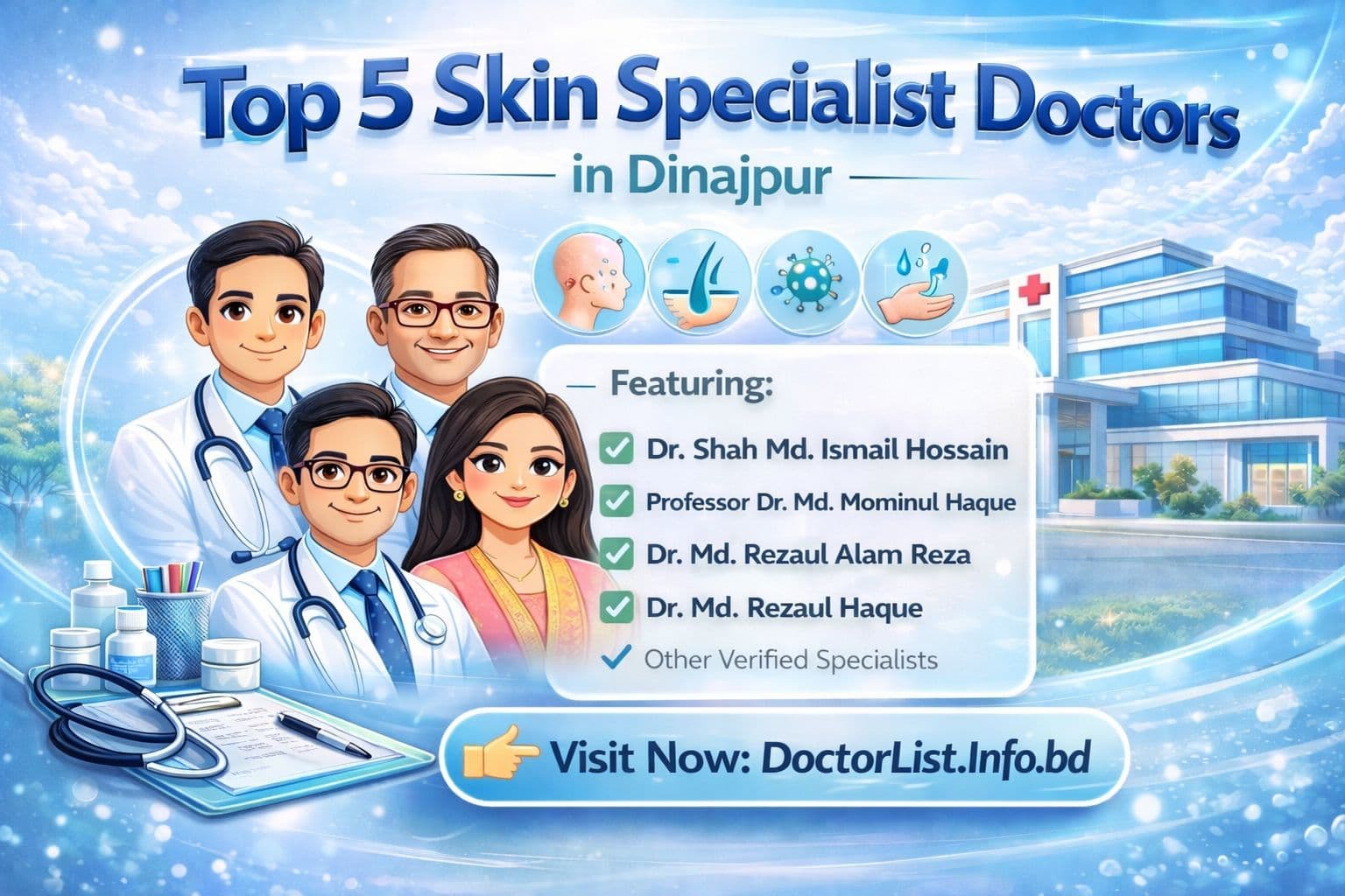 Best Skin Specialists & Dermatologists in Dinajpur | দিনাজপুরের সেরা চর্মরোগ বিশেষজ্ঞ
