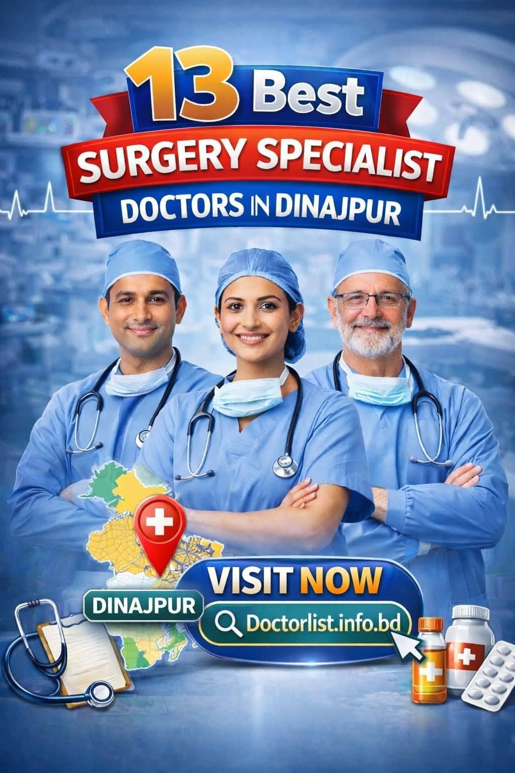 Best Surgery Specialists in Dinajpur | দিনাজপুরের সেরা সার্জন ও অস্ত্রোপচার বিশেষজ্ঞ